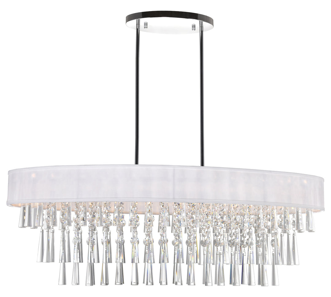 8 Light Chandelier With Chrome Finish by CWI Lighting