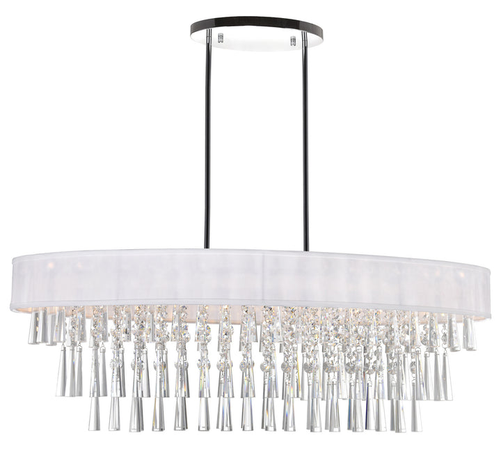 8 Light Chandelier With Chrome Finish by CWI Lighting