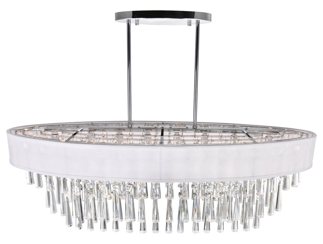 8 Light Chandelier With Chrome Finish