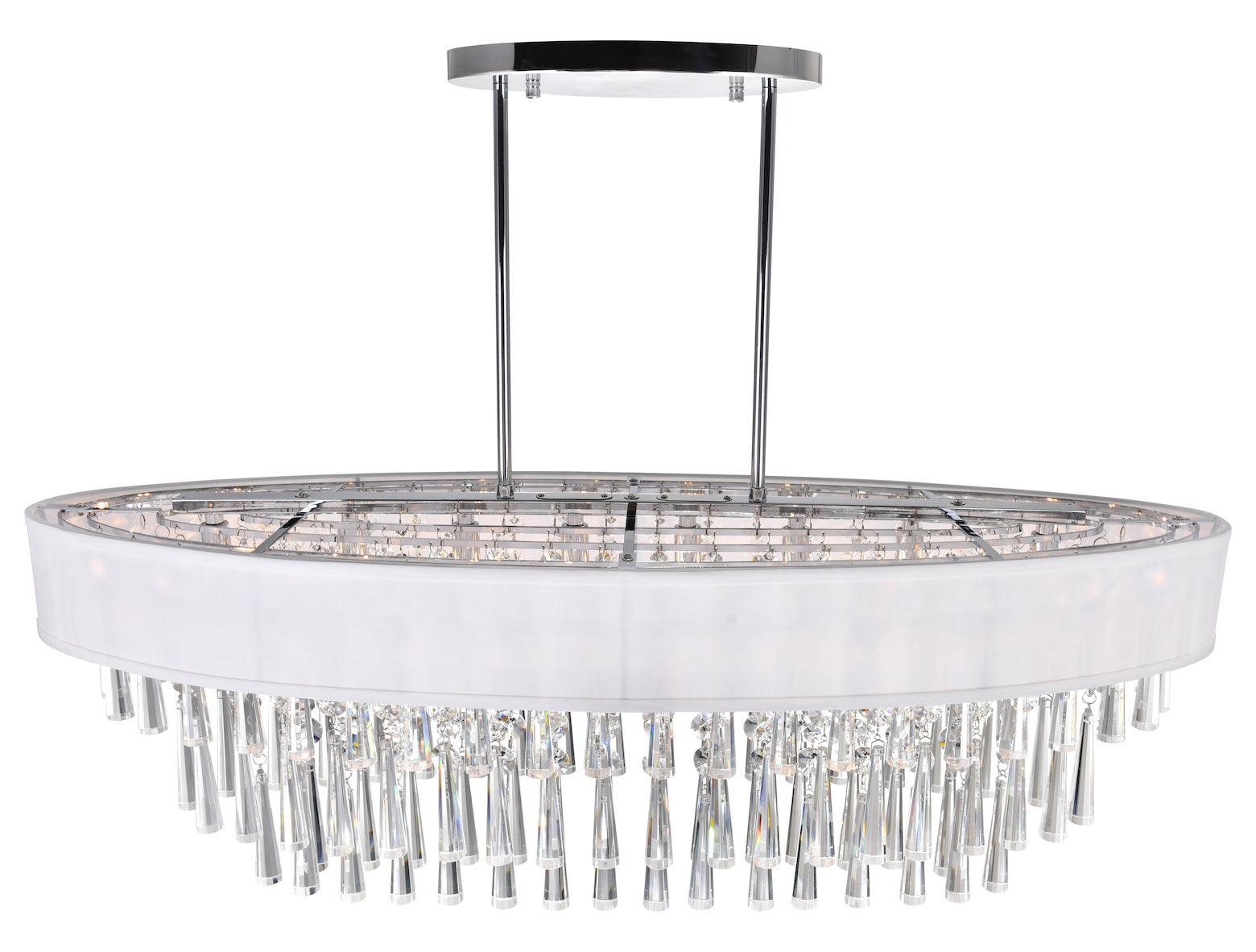 8 Light Chandelier With Chrome Finish