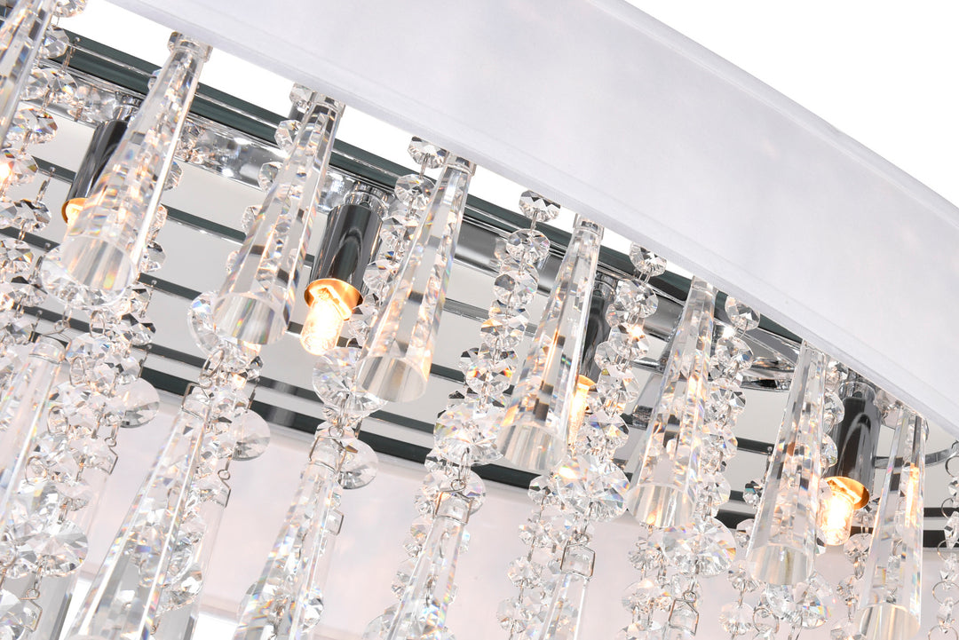 8 Light Chandelier With Chrome Finish