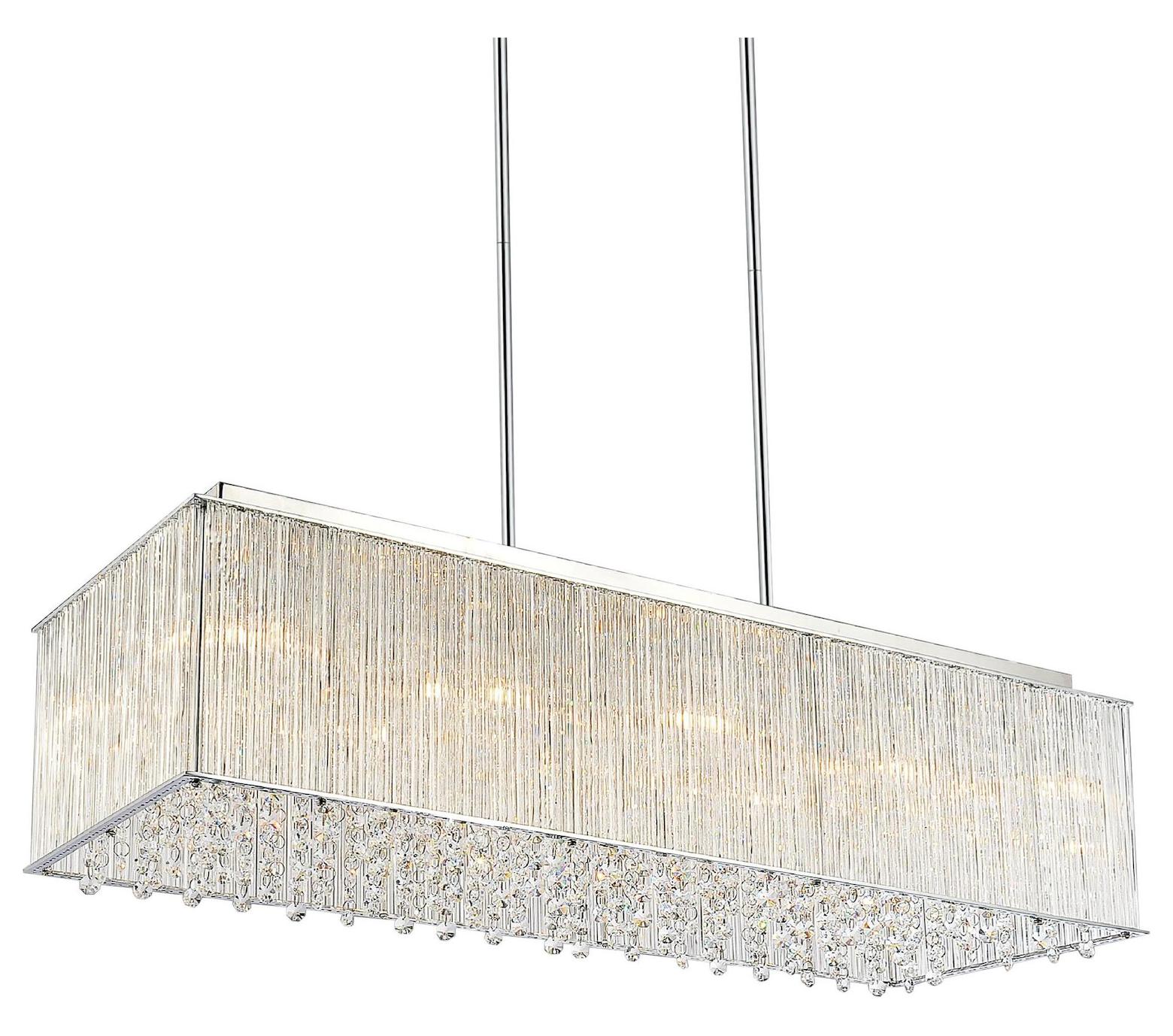 10 Light Chandelier With Chrome Finish by CWI Lighting