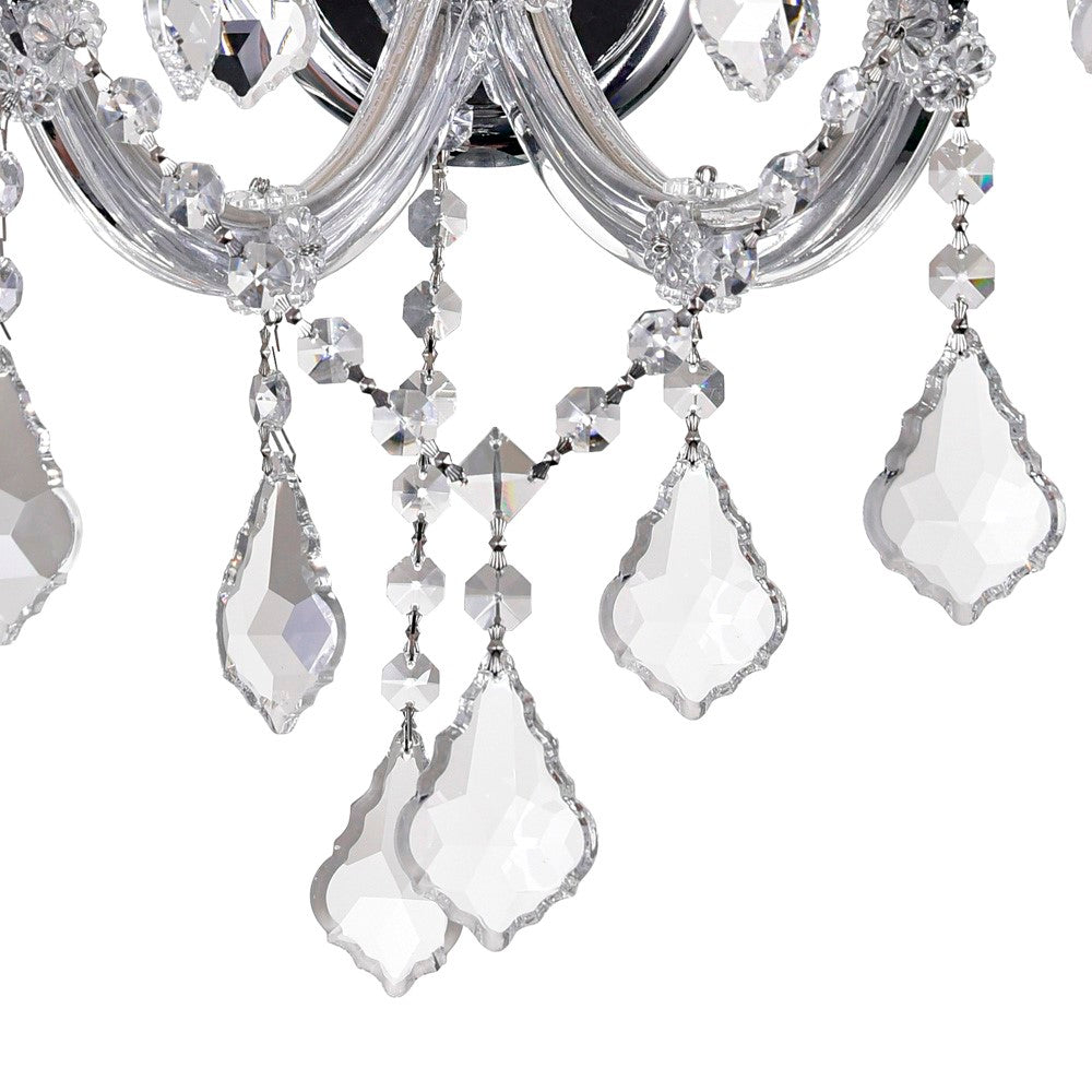 3 Light Wall Sconce With Chrome Finish