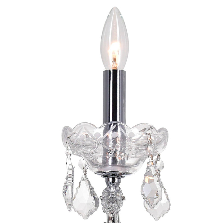 3 Light Wall Sconce With Chrome Finish