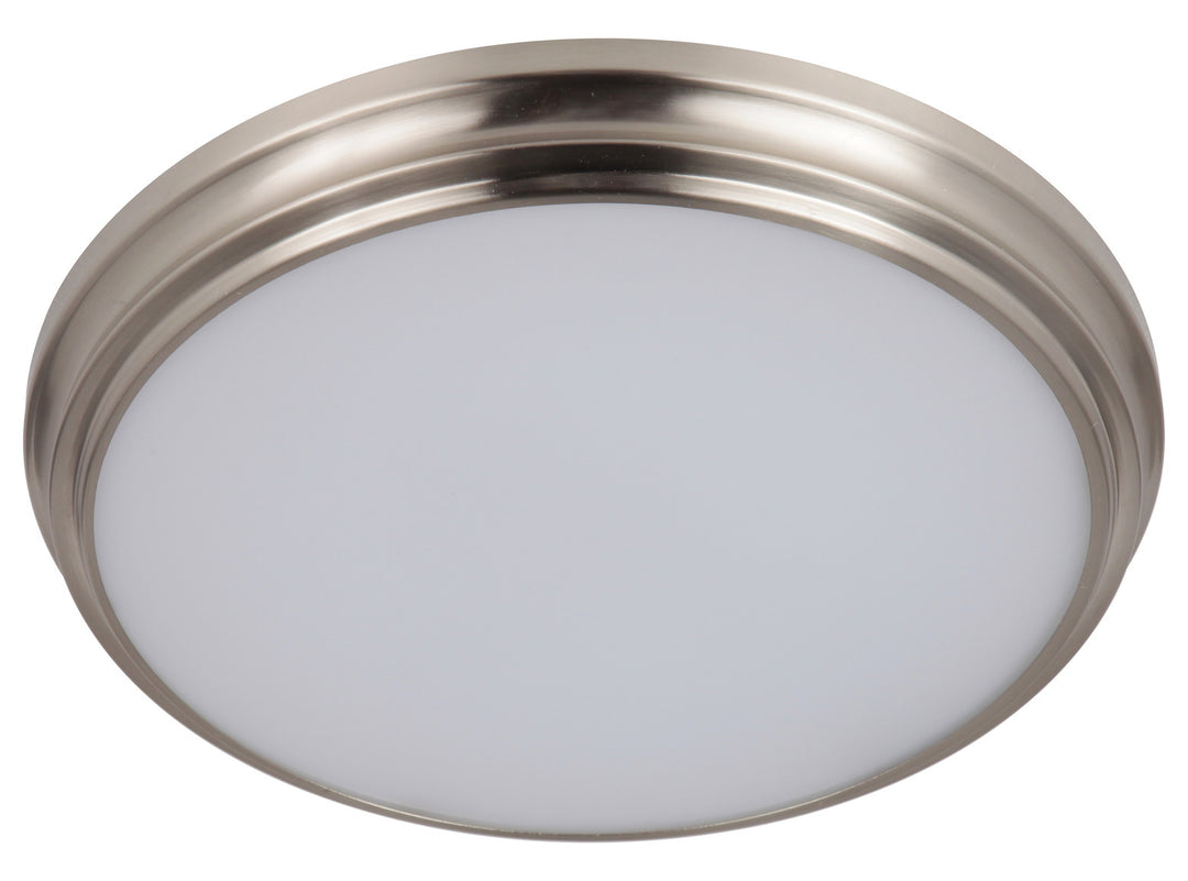 1 Light 11in LED Flushmount in Brushed Polished Nickel by Craftmade
