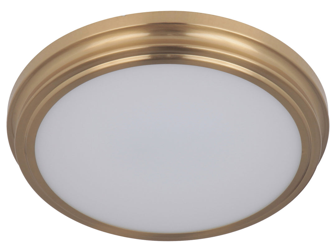 1 Light 13in LED Flushmount in Satin Brass by Craftmade