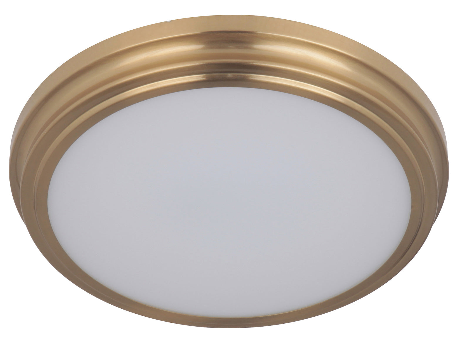 1 Light 13in LED Flushmount in Satin Brass by Craftmade