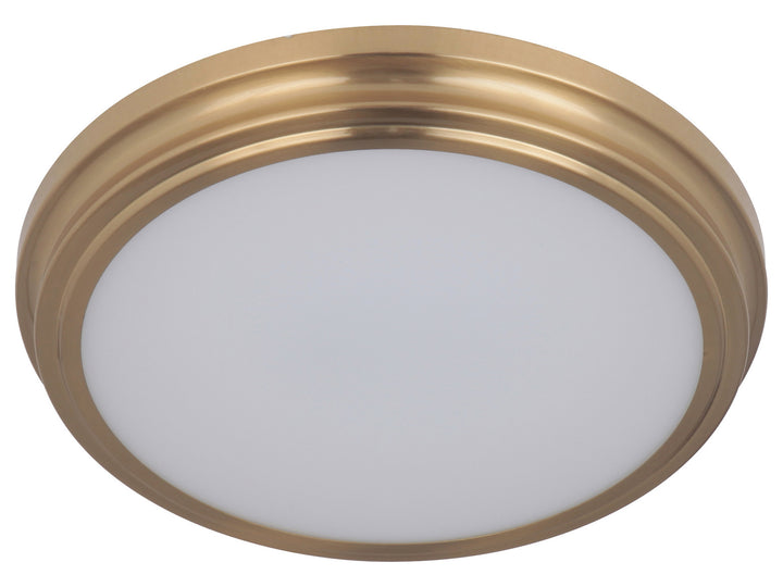 1 Light 13in LED Flushmount in Satin Brass by Craftmade