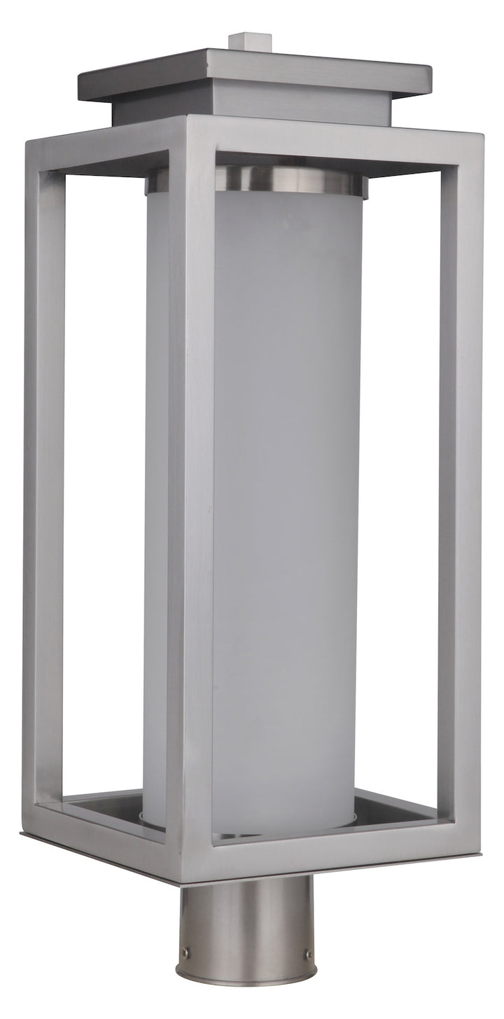 1 Light Large LED Outdoor Post Mount in Stainless Steel by Craftmade