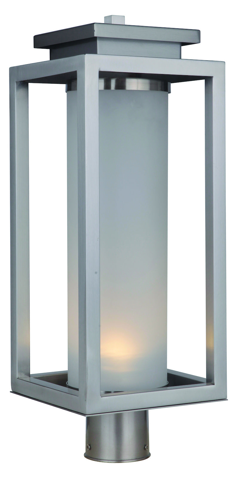 1 Light Large LED Outdoor Post Mount in Stainless Steel