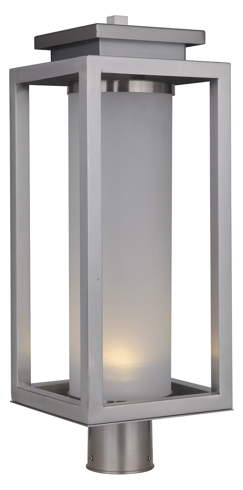 1 Light Large LED Outdoor Post Mount in Stainless Steel