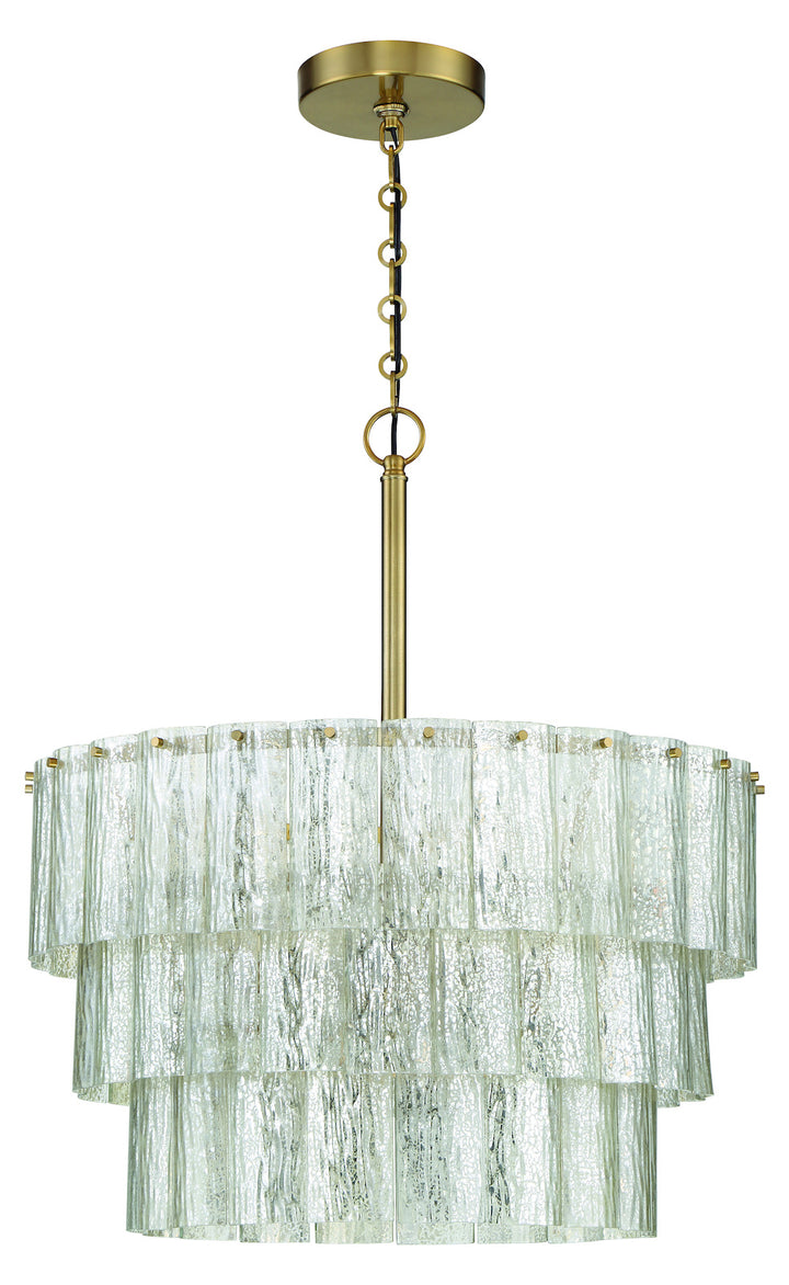 9 Light Pendant in Satin Brass by Craftmade