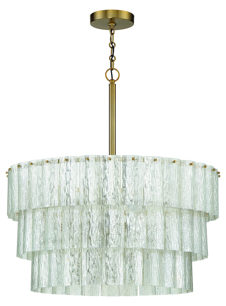9 Light Pendant in Satin Brass by Craftmade