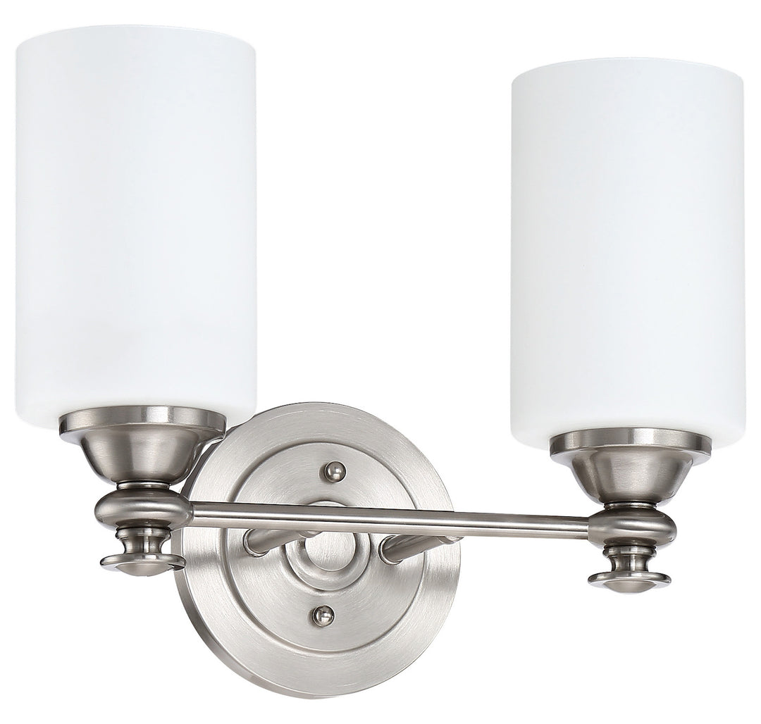 2 Light Vanity in Brushed Polished Nickel