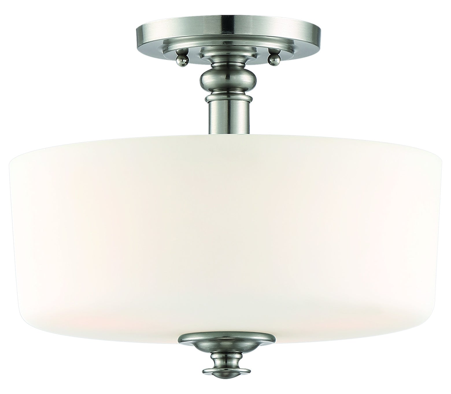 3 Light Convertible Semi Flush in Brushed Polished Nickel by Craftmade