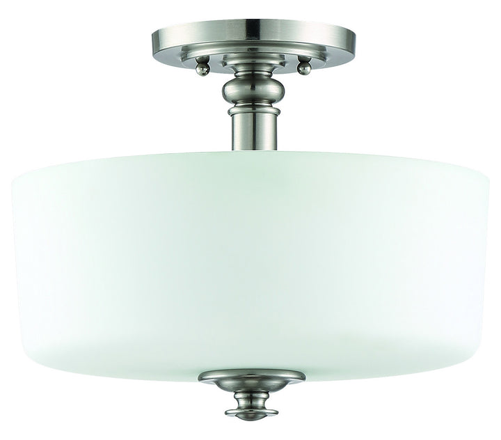 3 Light Convertible Semi Flush in Brushed Polished Nickel