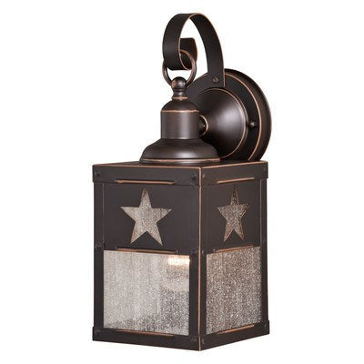 5-in Star Outdoor Wall Light Burnished Bronze by Vaxcel International