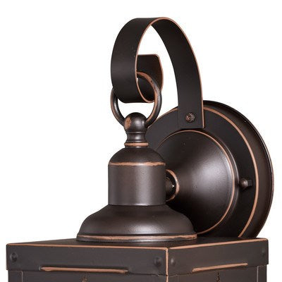 5-in Star Outdoor Wall Light Burnished Bronze