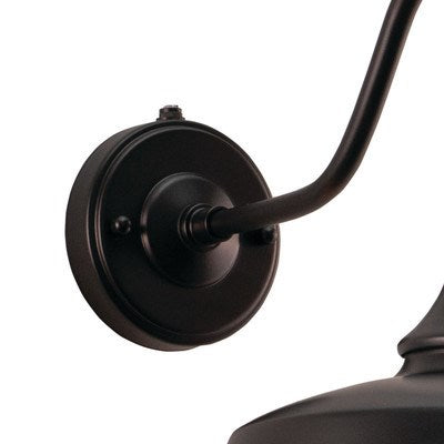 9-in Outdoor Wall Light Dark Bronze and Light Gold