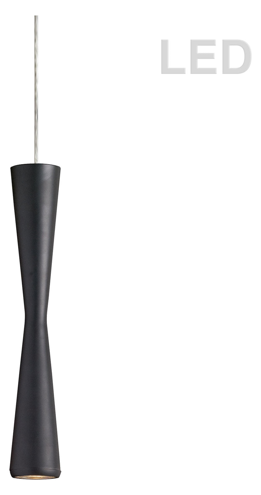 5W Led Pendant Matte Black Finish by Dainolite