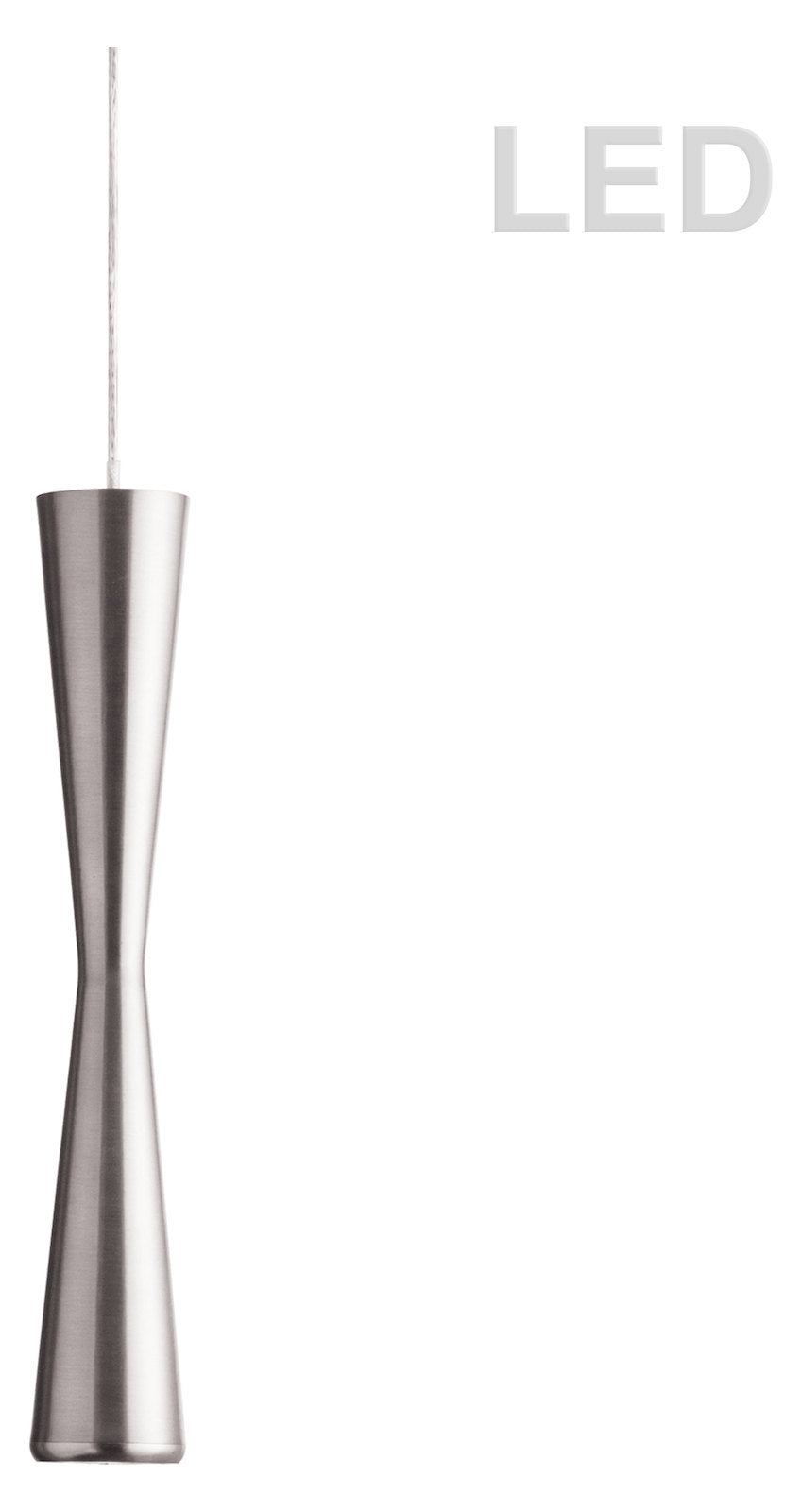 5W Led Pendant Satin Chrome Finish by Dainolite