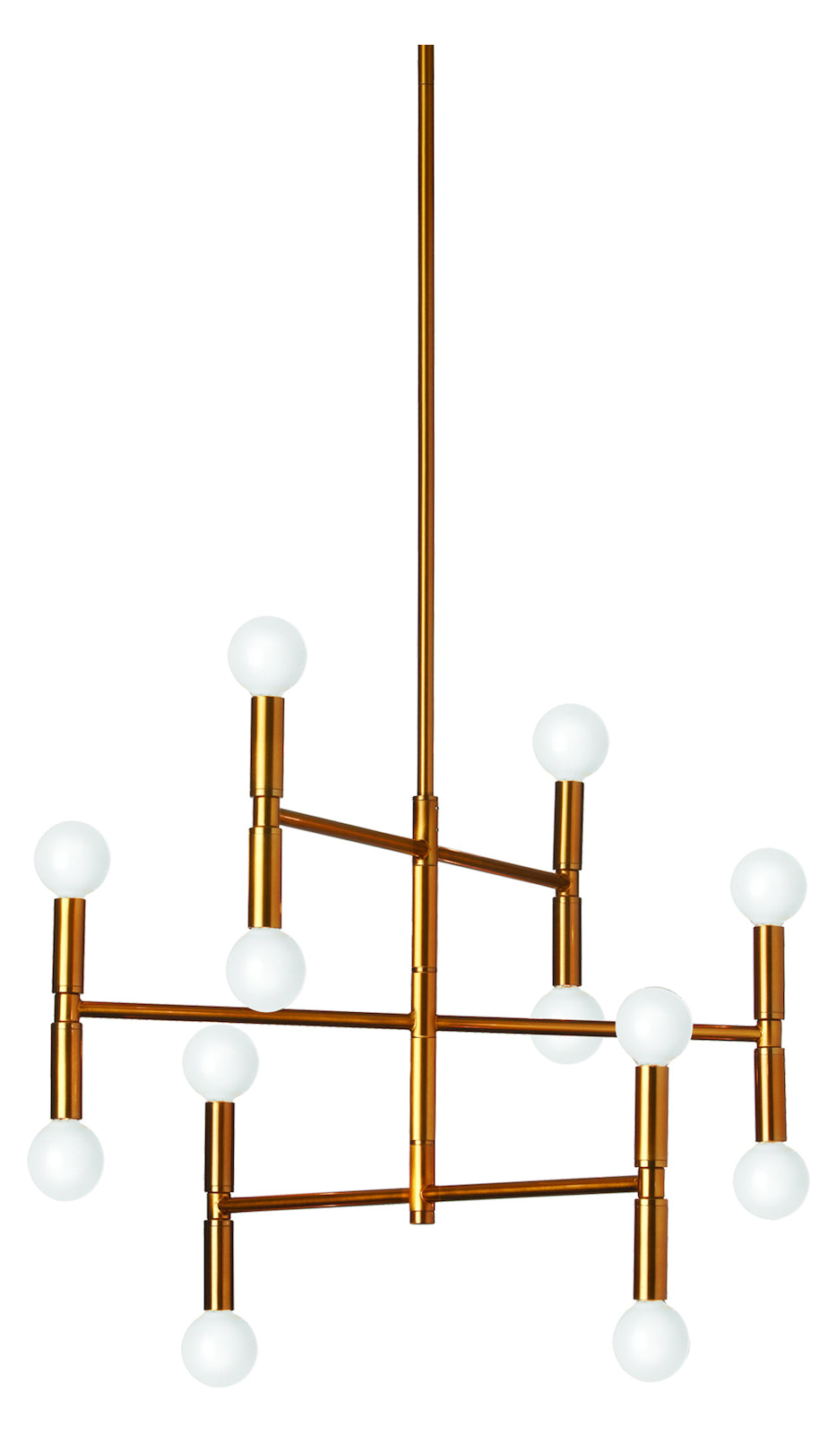 12Lt Chandelier Vintage Bronze Finish by Dainolite