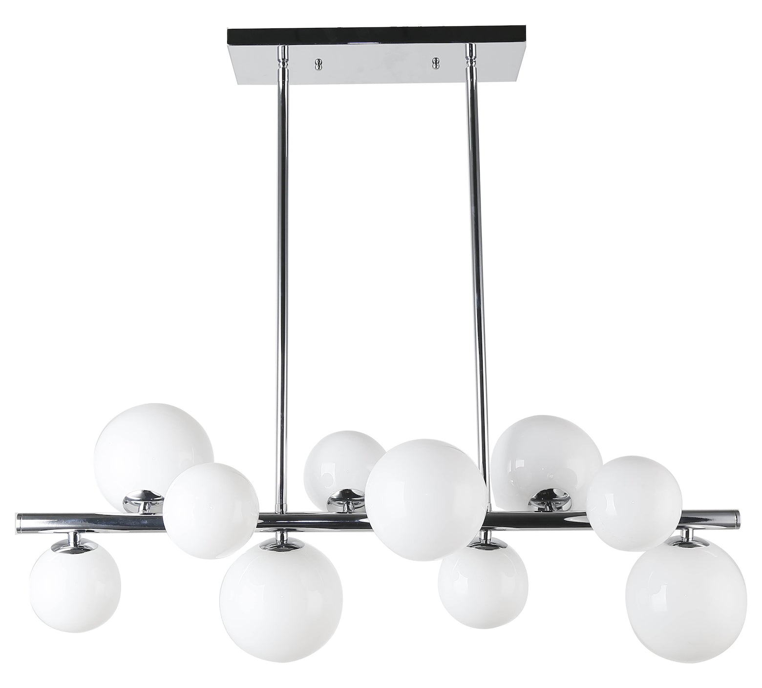 10Lt Horizontal Pendant Polished Chrome Finish by Dainolite
