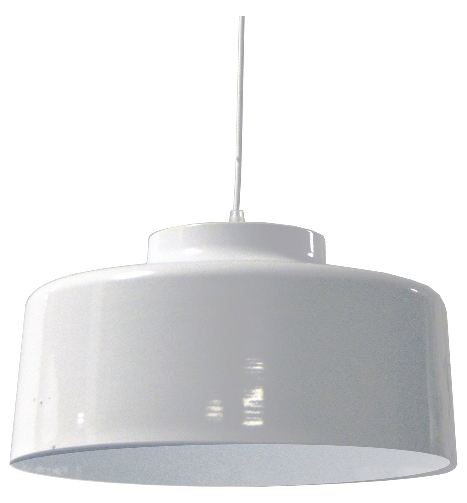 1Lt Metal Pendant White Finish by Dainolite
