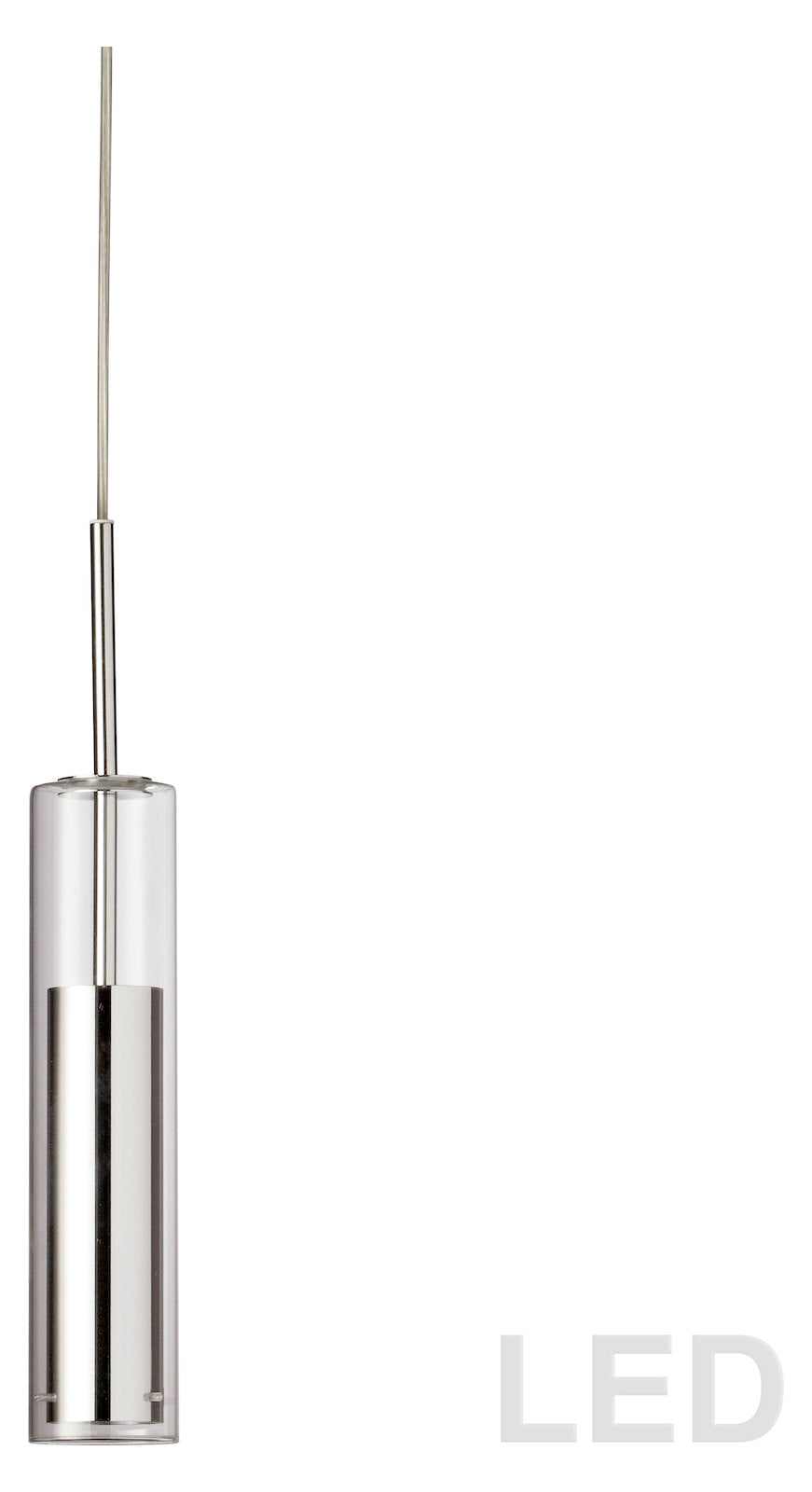 5W Led Pendant Polished Chrome Finish by Dainolite