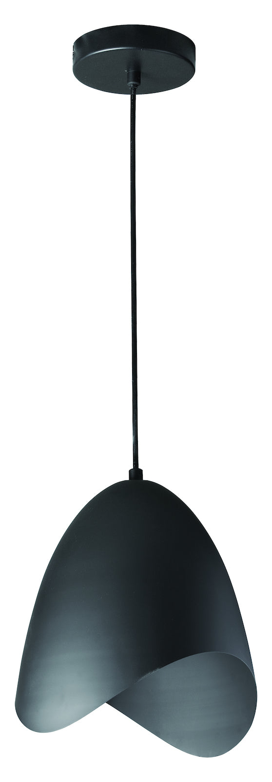1Lt Steel Pendant Black Finish by Dainolite