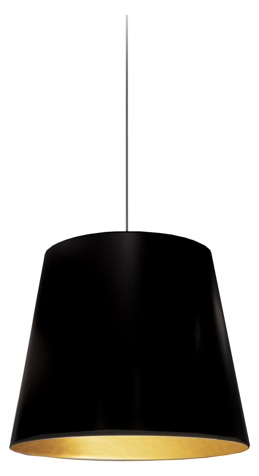 1Lt  Pendant Small - Blk/Gld by Dainolite
