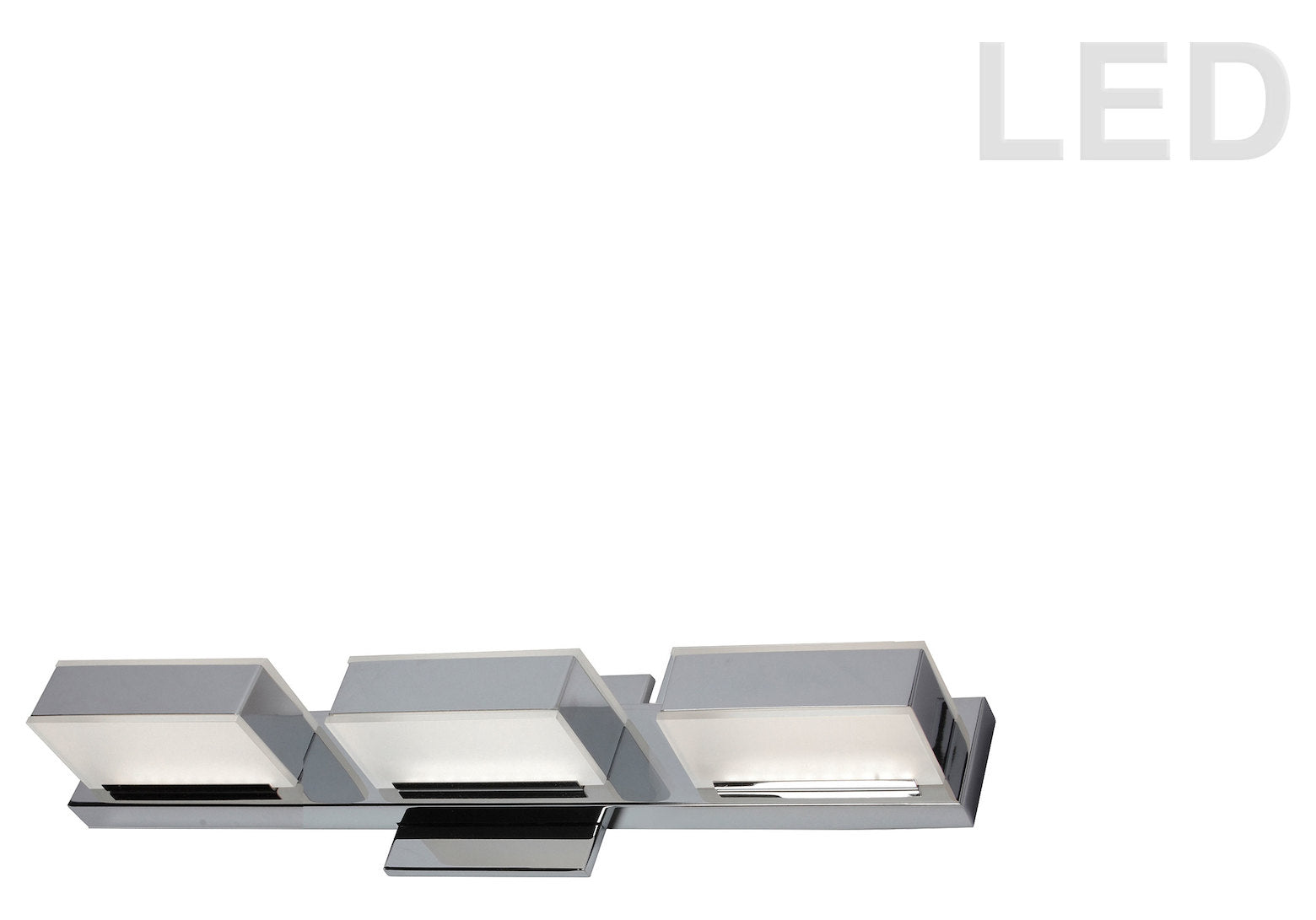 3Lt Led Wall Vanity Polished Chrome Finish by Dainolite