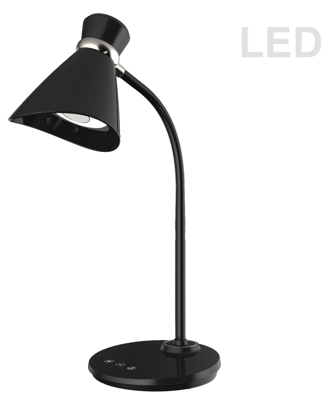 6W Led Desk Lamp Black Finish by Dainolite