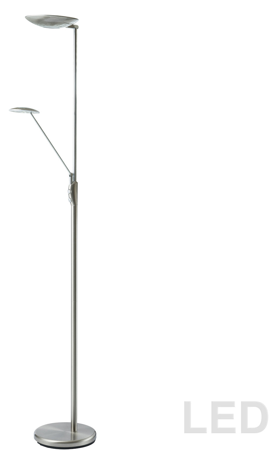 Mother & Son Led Floor Lamp Sc Finish by Dainolite
