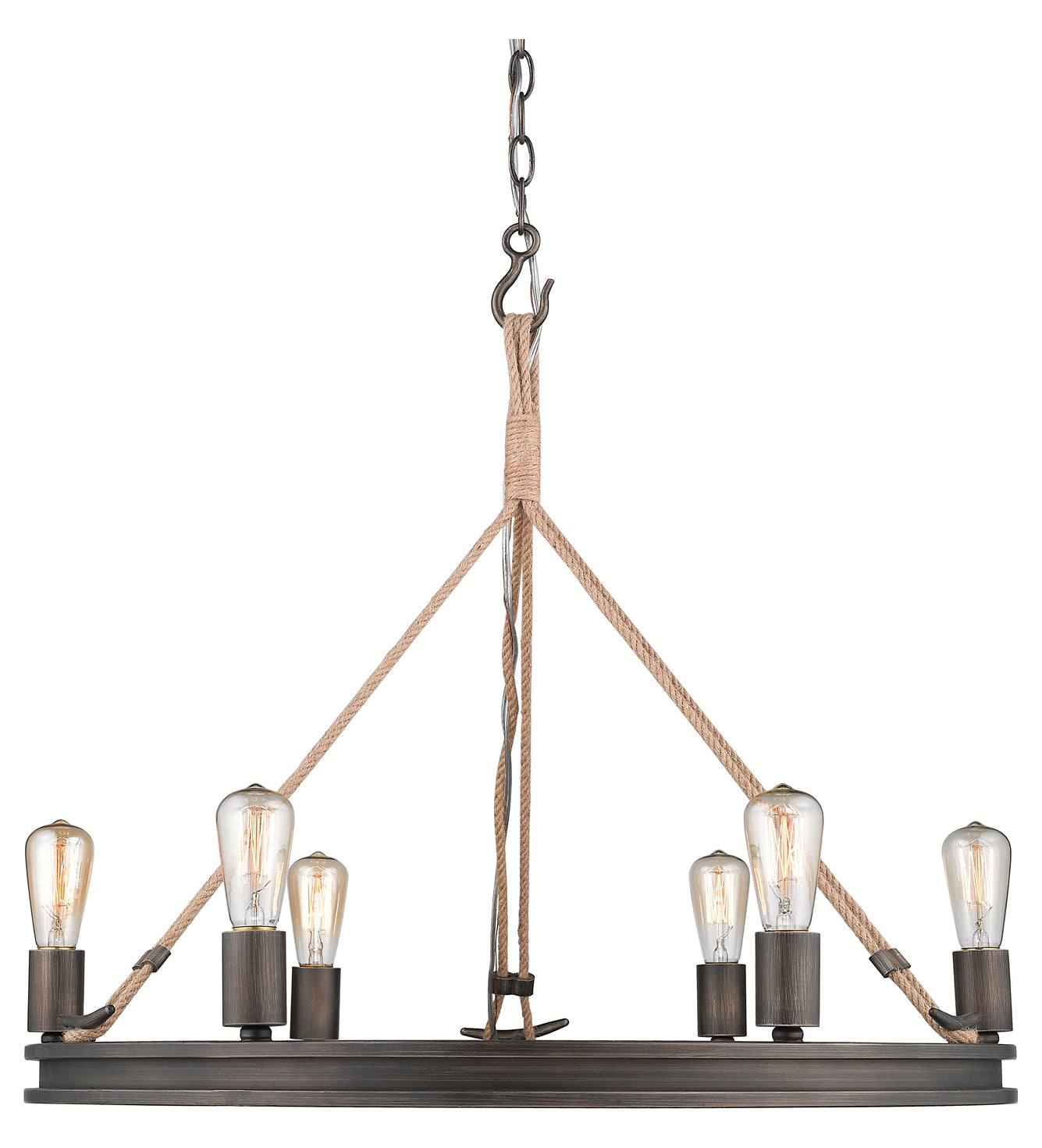 6 Light Chandelier by Golden
