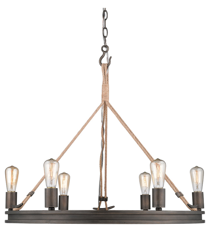 6 Light Chandelier by Golden