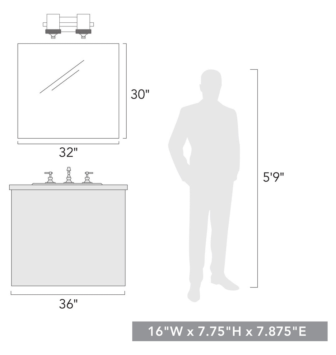 2 Light Bath Vanity