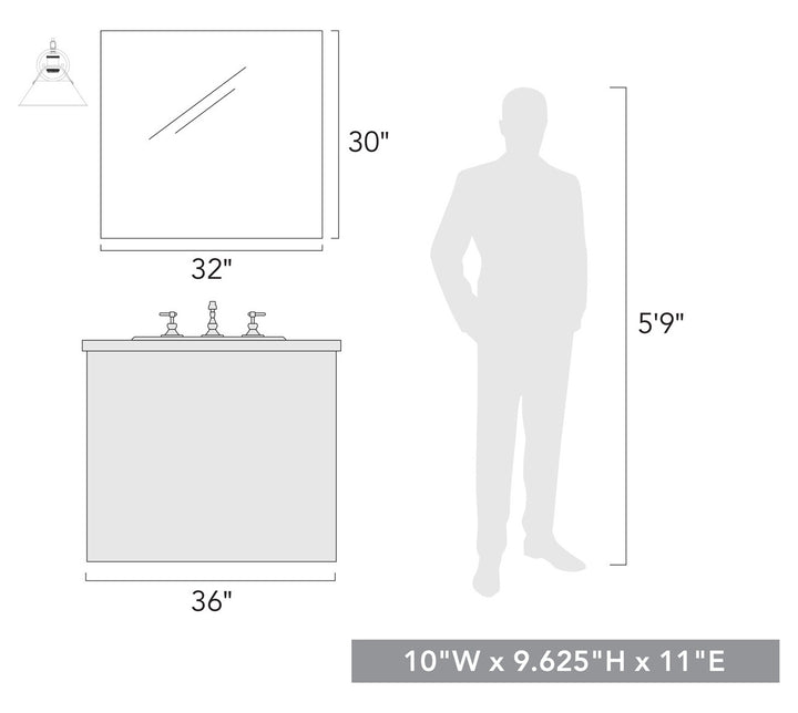 1 Light Wall Sconce