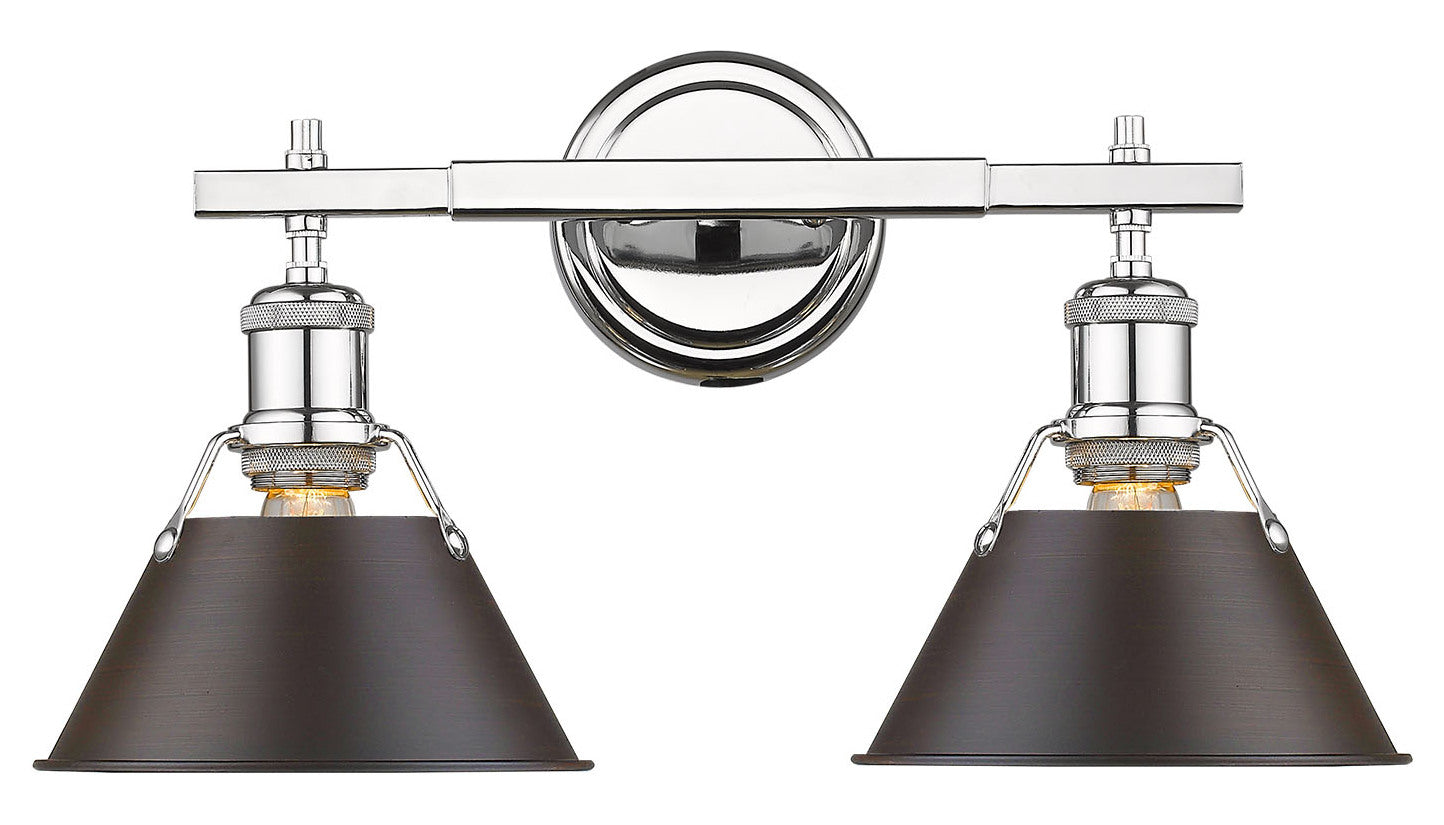 2 Light Bath Vanity by Golden