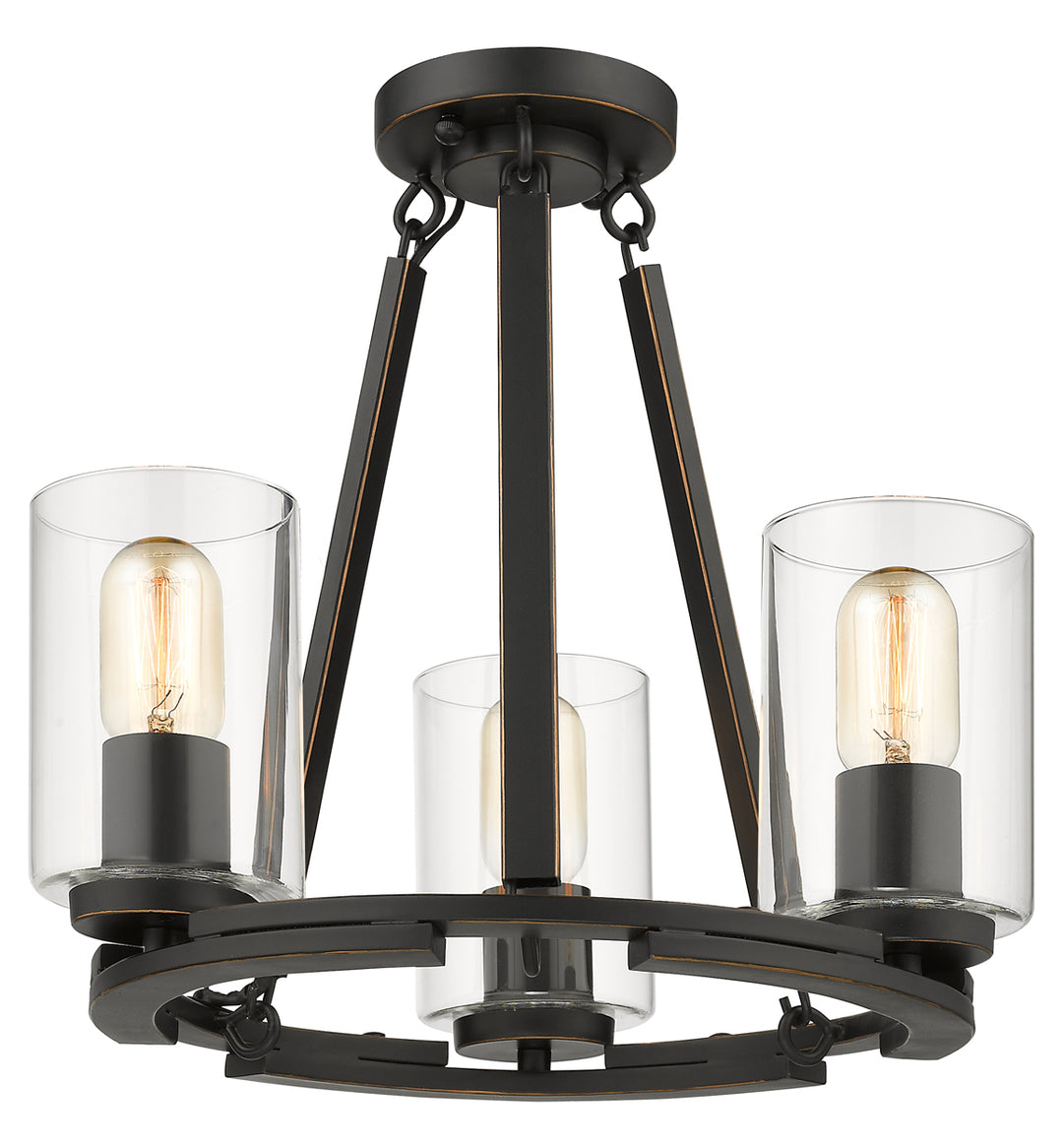 3 Light Chandelier (Convertible)