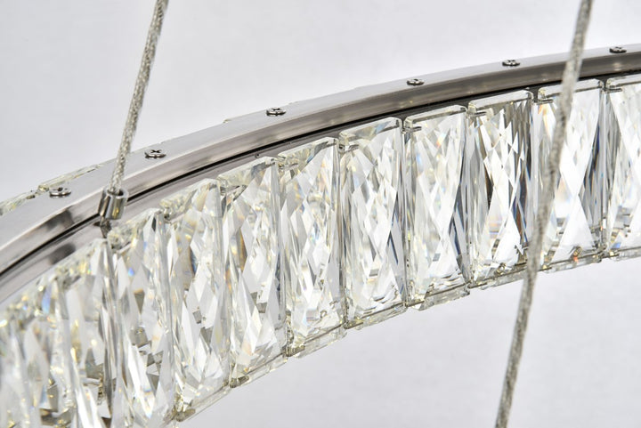 Integrated LED chip light Chrome Chandelier Clear Royal Cut Crystal