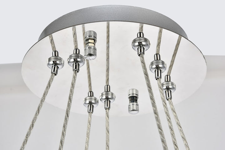 Integrated LED chip light Chrome Chandelier Clear Royal Cut Crystal