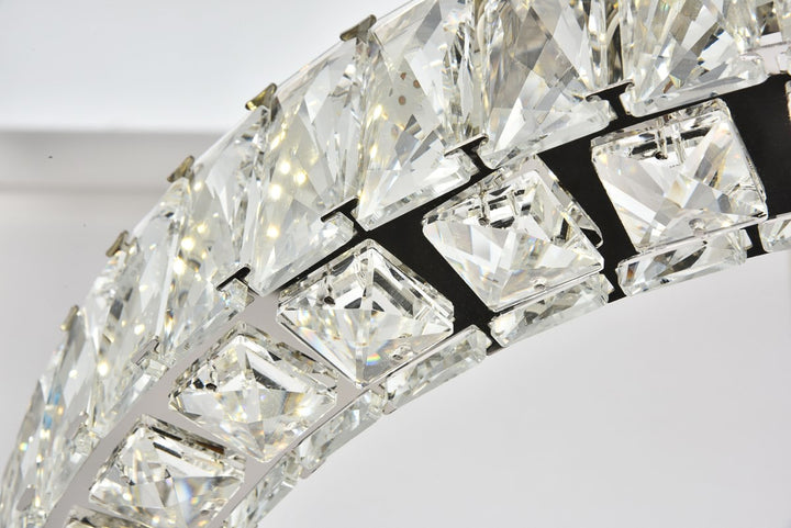 Integrated LED chip light Chrome Chandelier Clear Royal Cut Crystal