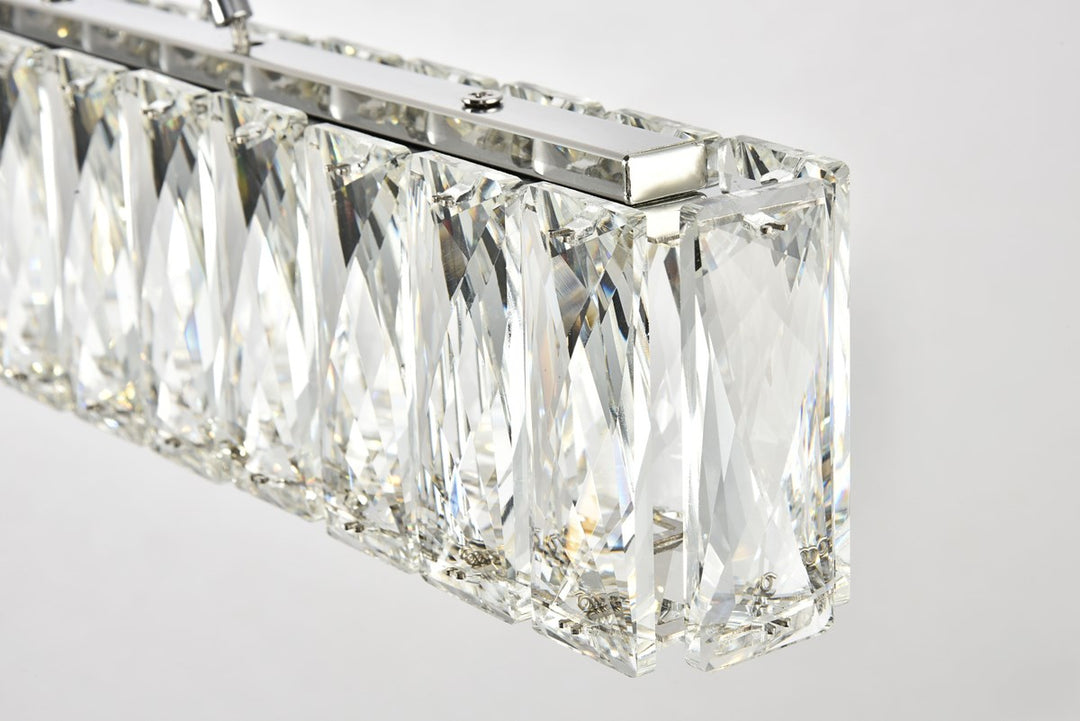 Integrated LED chip light Chrome Chandelier Clear Royal Cut Crystal