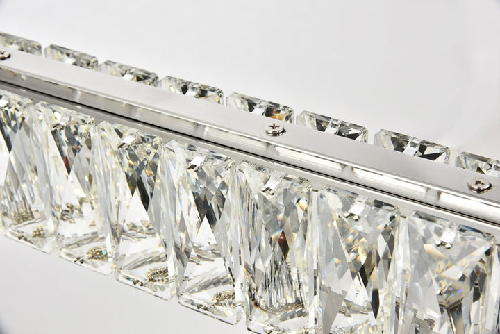 Integrated LED chip light Chrome Chandelier Clear Royal Cut Crystal