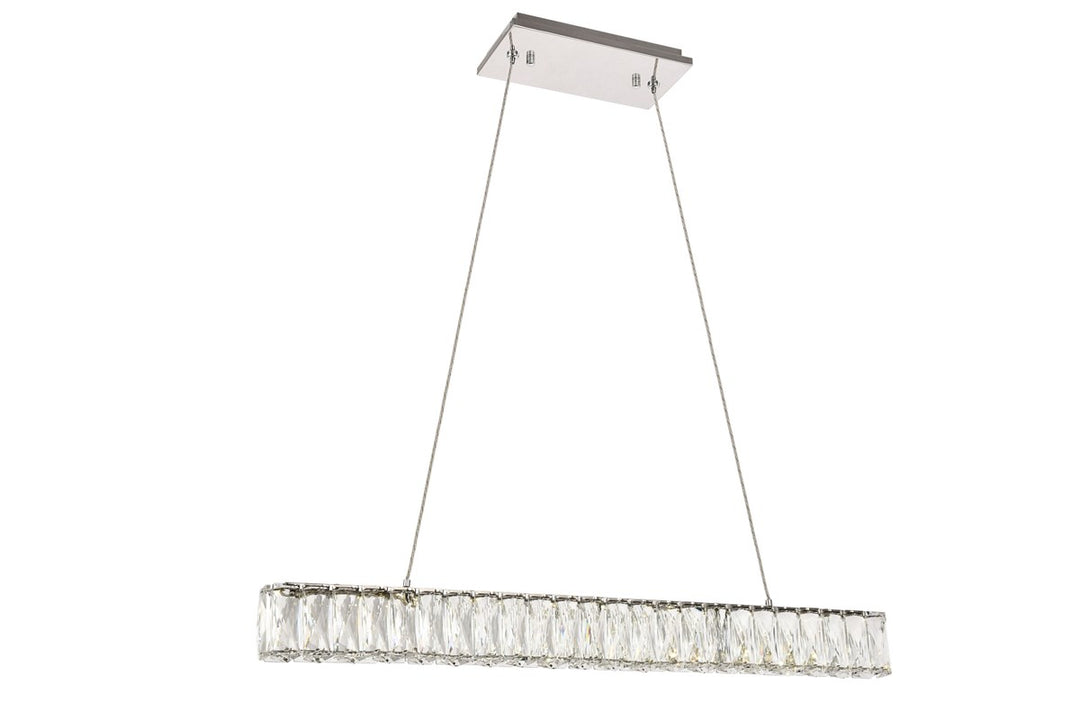 Integrated LED chip light Chrome Chandelier Clear Royal Cut Crystal