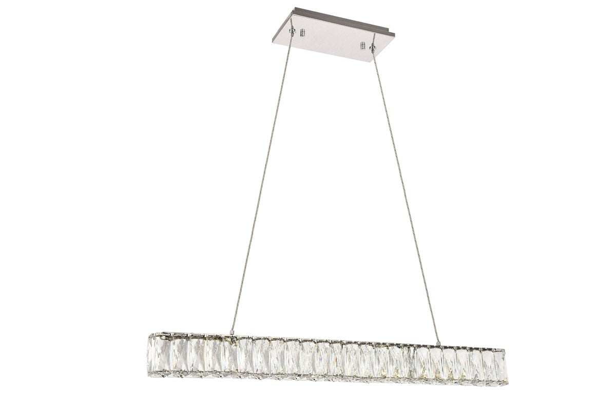 Integrated LED chip light Chrome Chandelier Clear Royal Cut Crystal