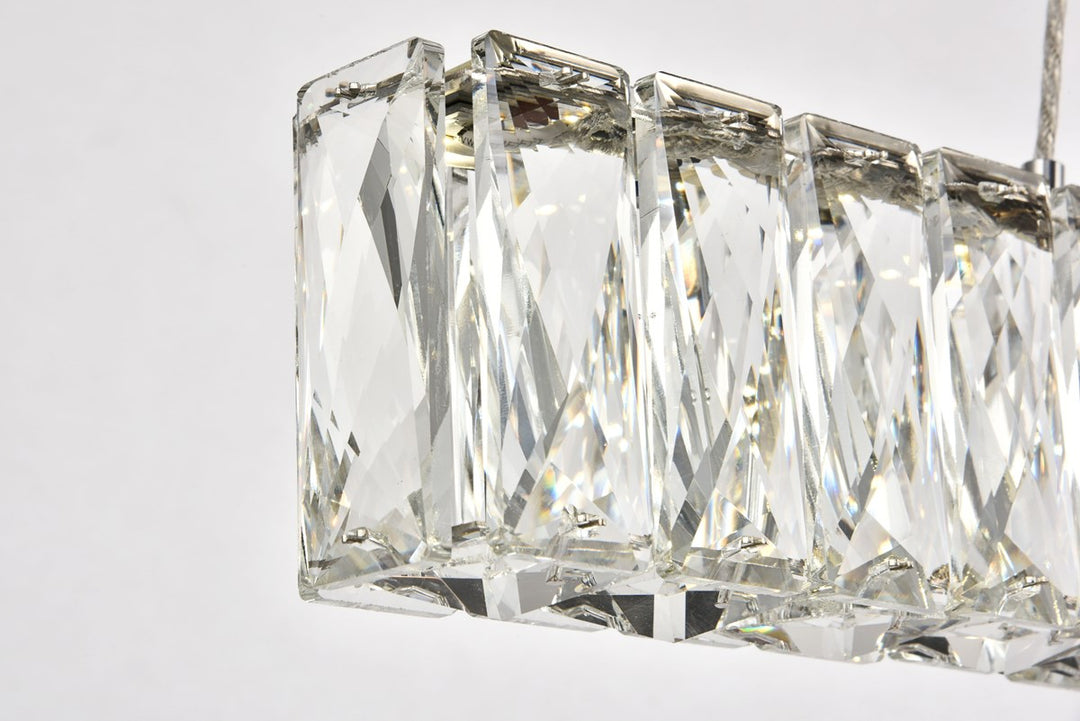 Integrated LED chip light Chrome Chandelier Clear Royal Cut Crystal