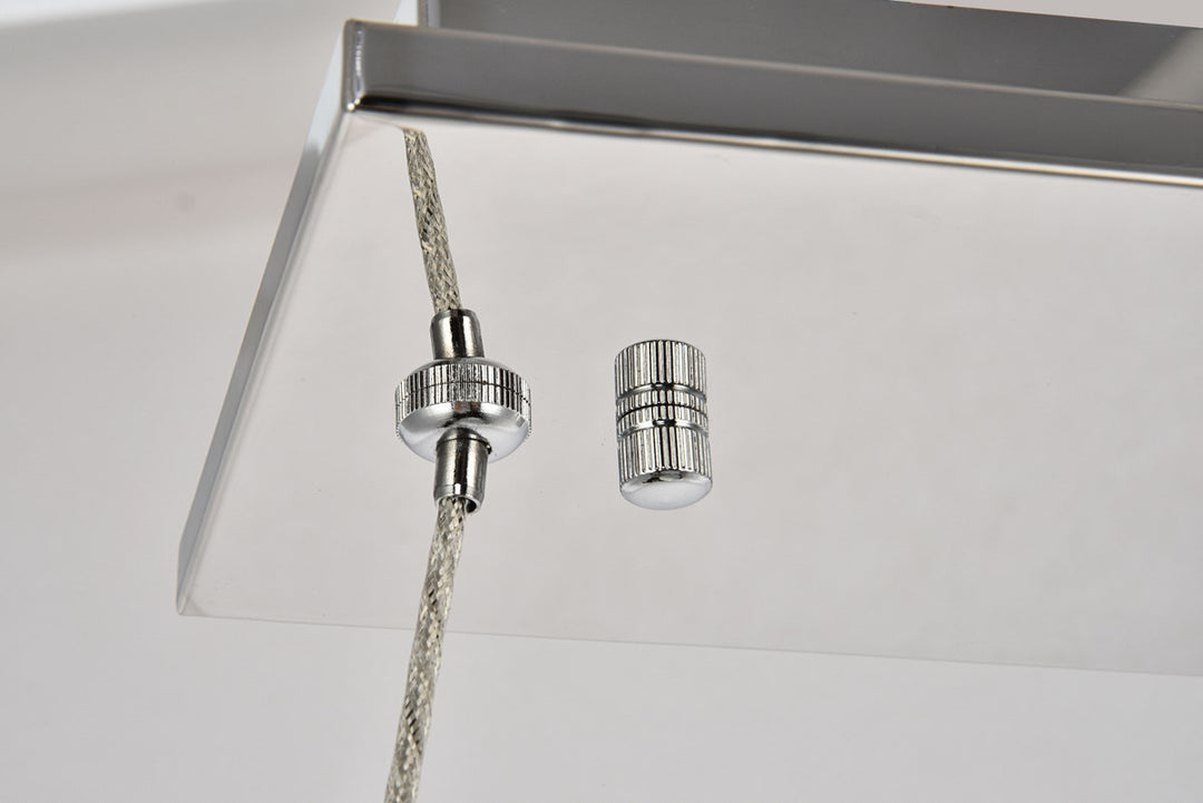 Integrated LED chip light Chrome Chandelier Clear Royal Cut Crystal