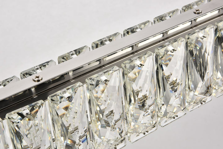 Integrated LED chip light Chrome Chandelier Clear Royal Cut Crystal